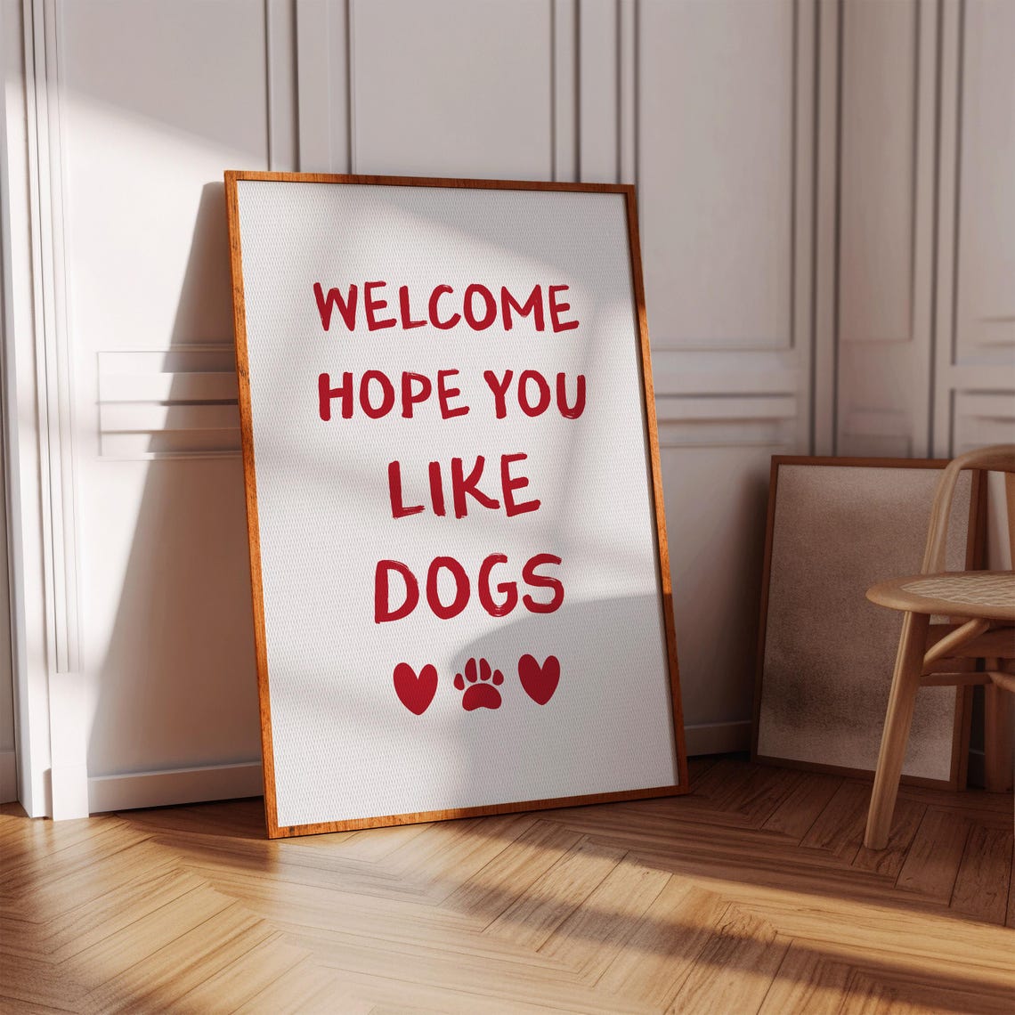 Funny Dog Print Retro Typography Wall Art Dog Owner Gift Puppy Poster Dog Wall Art Funny Dog Quote Wall Art Trendy Dog Lover Print - Image 3