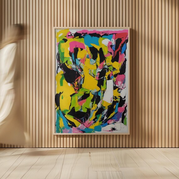 Psychotropical Abstract Colorful Gallery Art Print Bold Tropicalinspired Wall Decor Consorsha X Imggallery