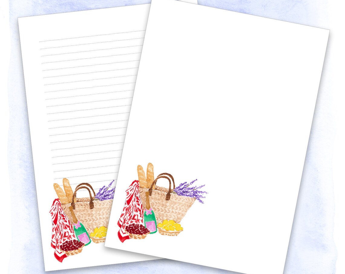 Flower Writing Paper, Botanical Stationery