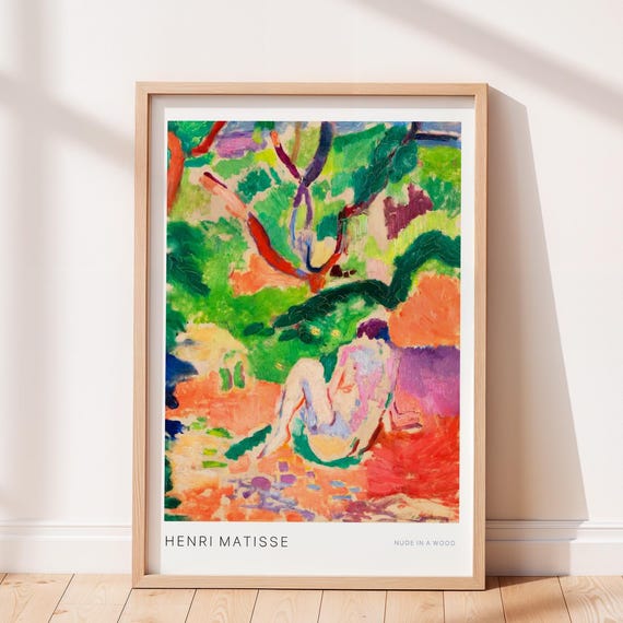 Nude In A Wood By Henri Matisse Fine Art Wall Decor Famous Painter Prints French Painting Vintage Poster