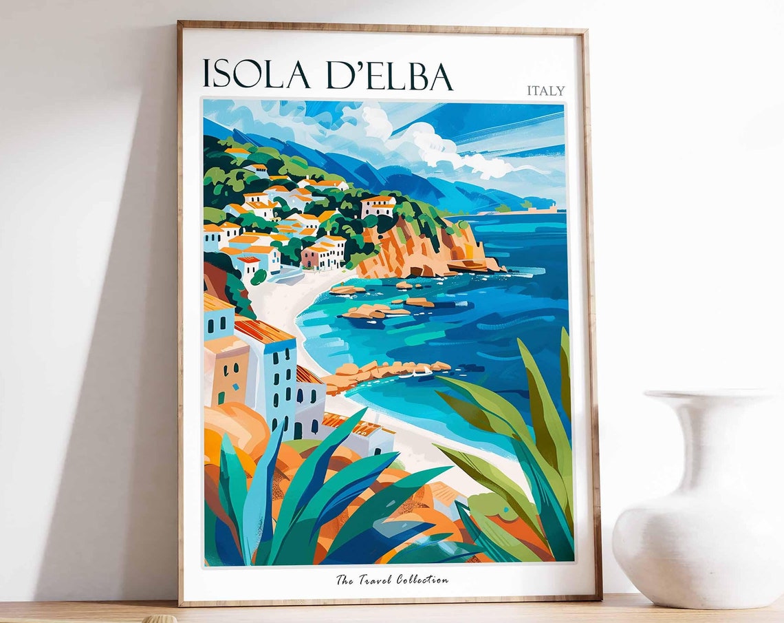 Isola Delba Poster Isola Delba Travel Print Italy Wall Art Italian Travel Print Italian Decor Italian Gift Isola Delba Wall Art