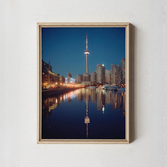 Toronto Skyline Wall Art Print Cn Tower Cityscape Photography