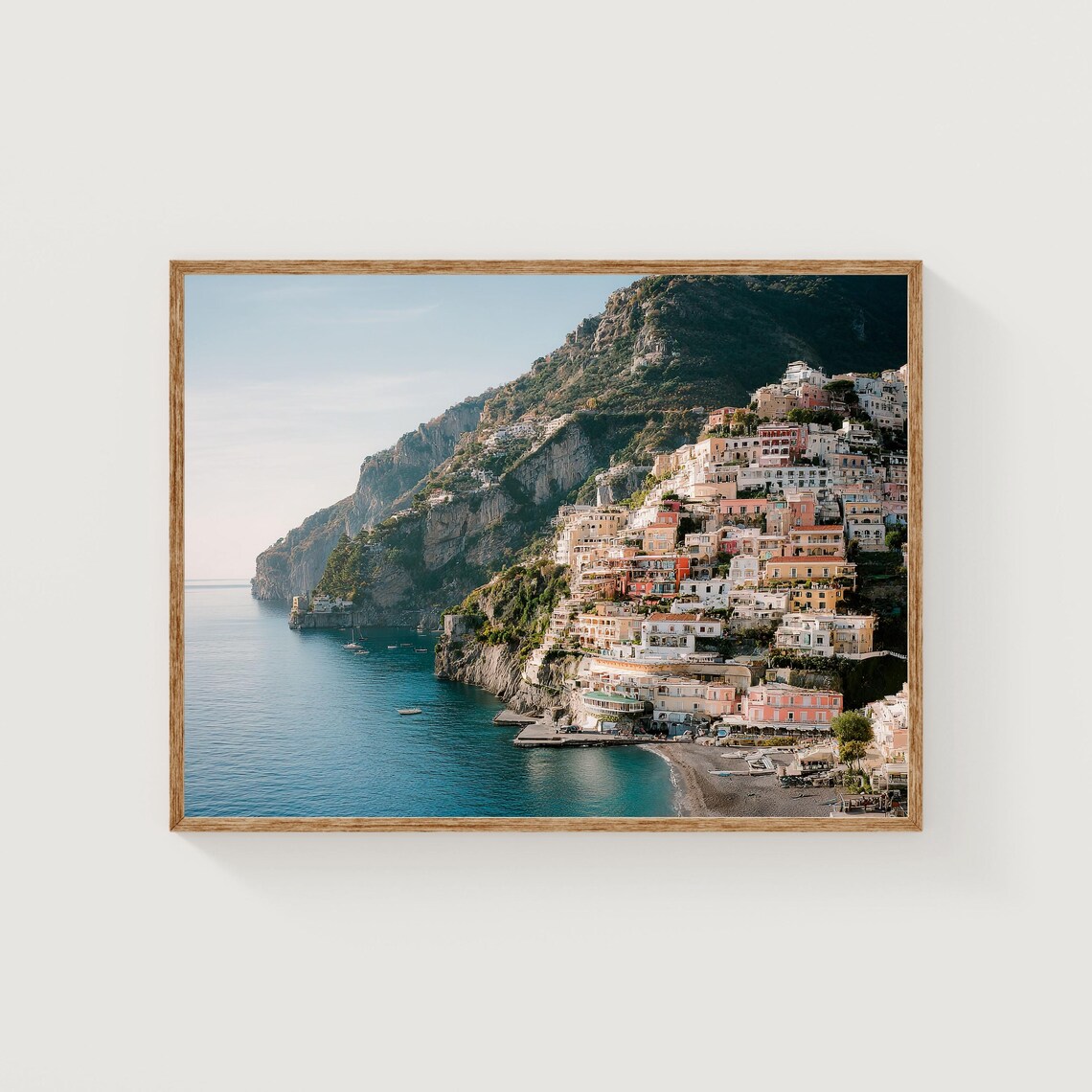 Positano Amalfi Coast Beach Cliffside Village Coastal Photo Poster
