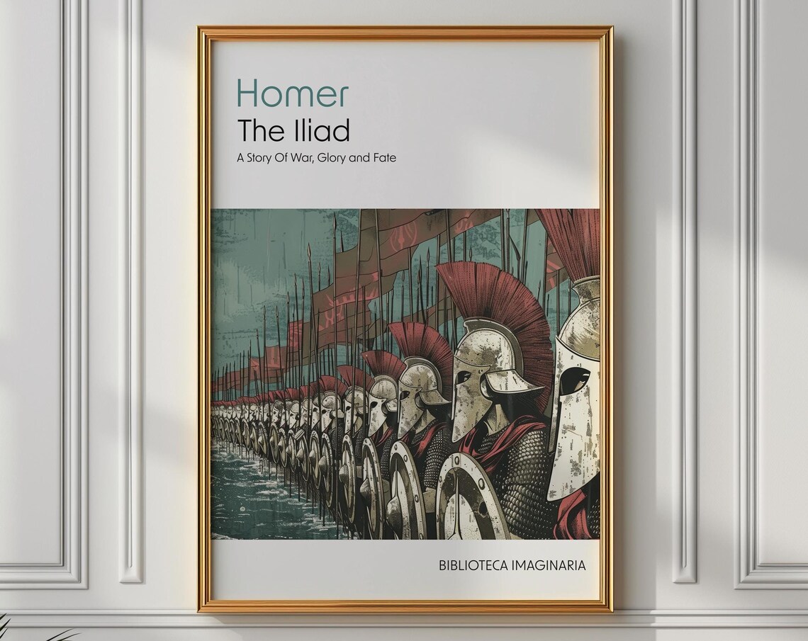 The Iliad by Homer, Classical Art Poster Print