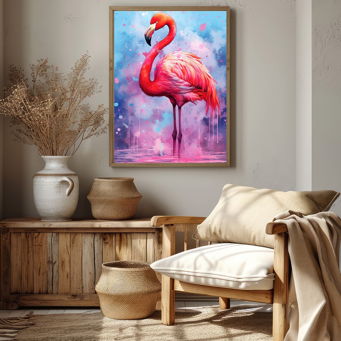 Swan With A Pink Flower Print Soft Girl Aesthetic Painting Dreamy Balletcore Wall Art Pastel Coquette Aesthetic Teen Girl Bedroom Bow - Image 4