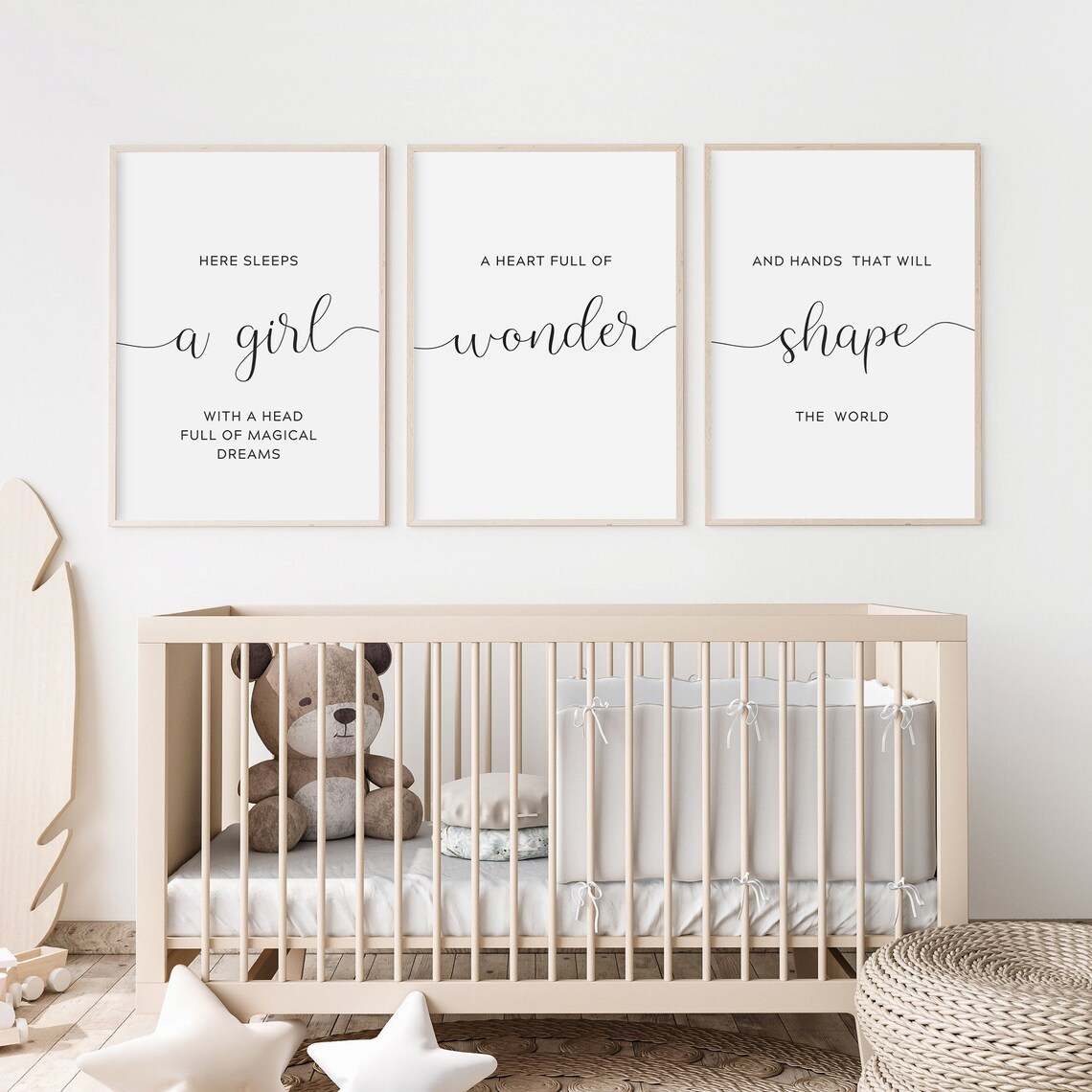 Here Sleeps A Girl With Magical Dreams Art Print - Image 2