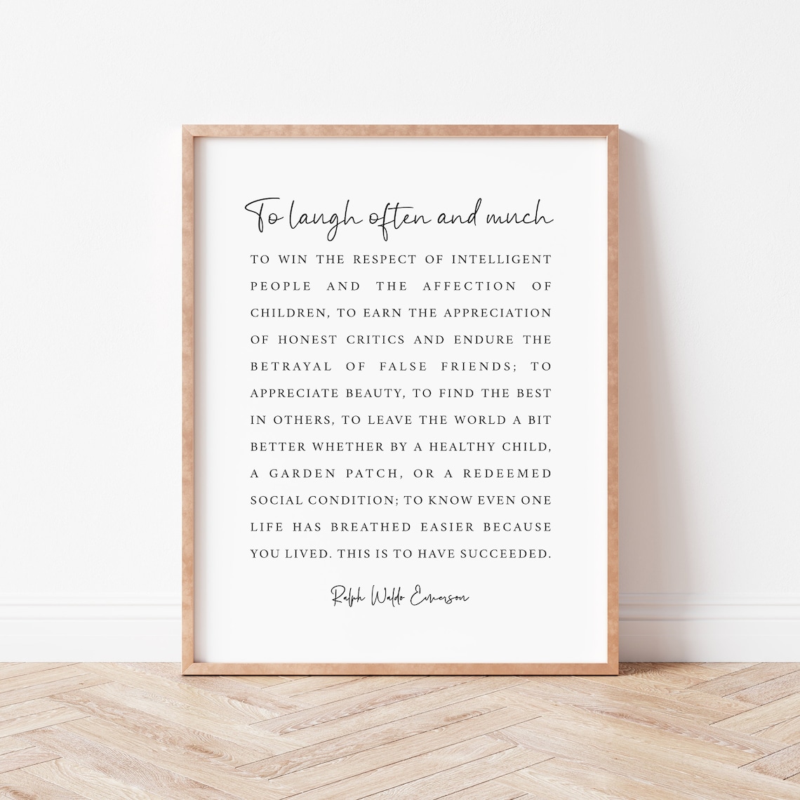 Ralph Waldo Emerson Quote Art Print, Literary Quote - Image 3