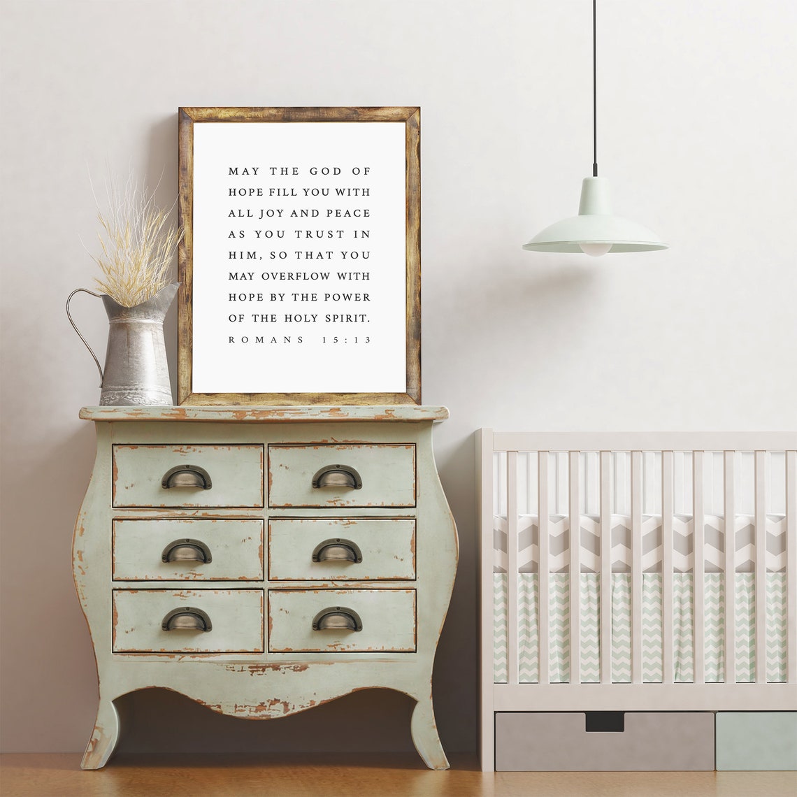 Romans 15:13 Modern Scripture Art Print - Image 2