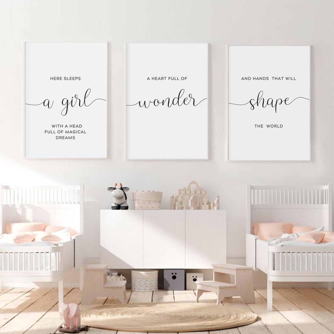Here Sleeps A Girl With Magical Dreams Art Print - Image 3