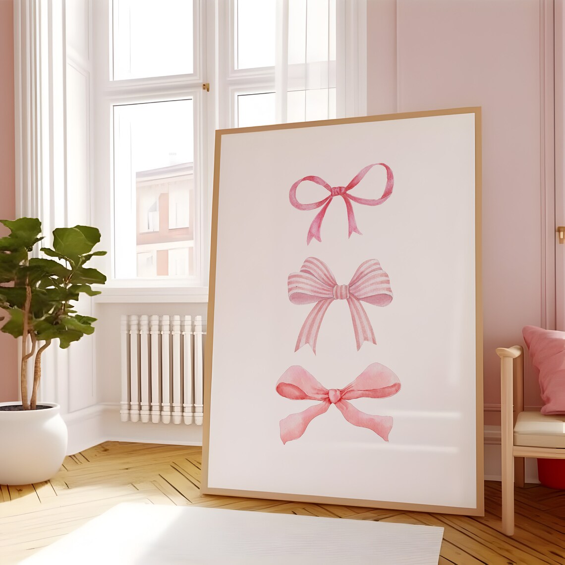 Balletcore Bow Coquette Aesthetic Art Print - Image 5