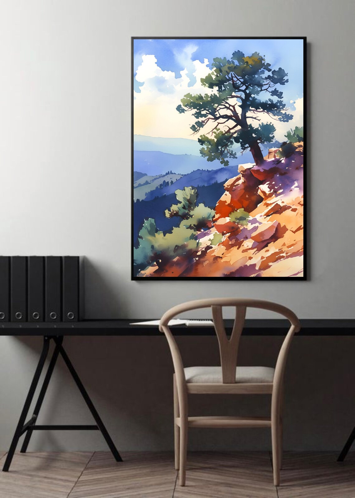 Ashley National Forest Utah Watercolor Art Print - Image 2