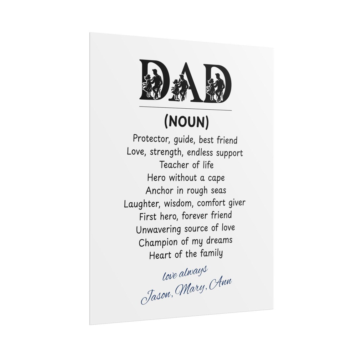 Personalized Dad Definition, Father's Day Gift - Image 4