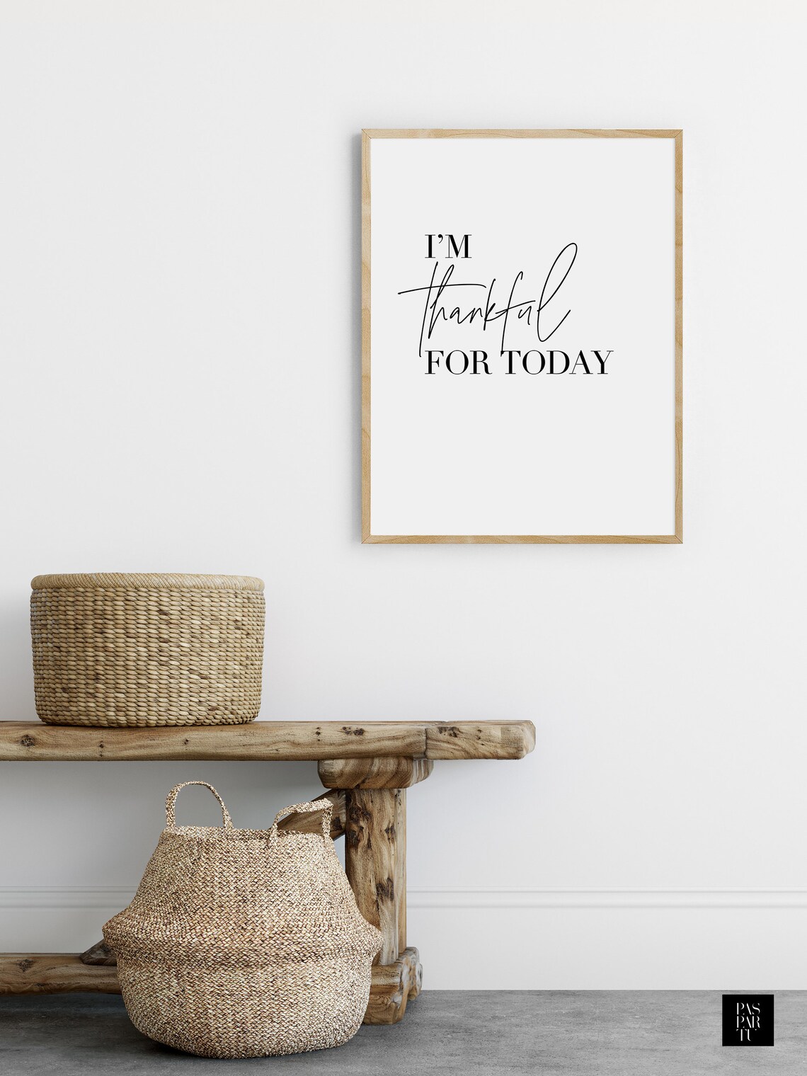 I'm Thankful For Today, Gratitude Poster Print - Image 3