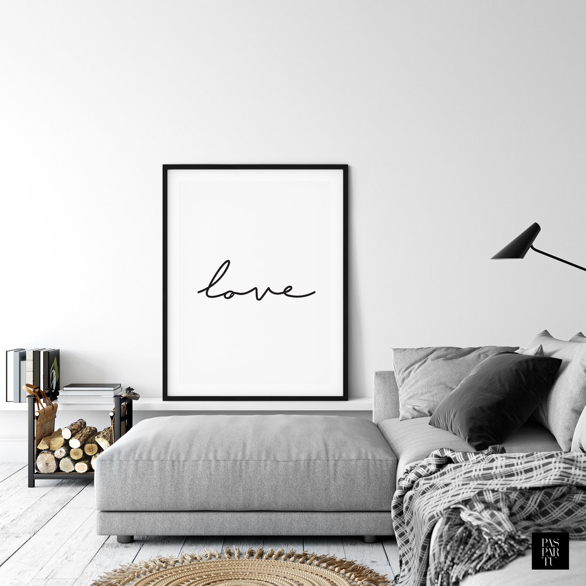Love Print Love One Line Art Poster Love Wall Art Love Sign Quotes About Love St Valentine Gift Living Room Decor Love Word Poster - Image 4