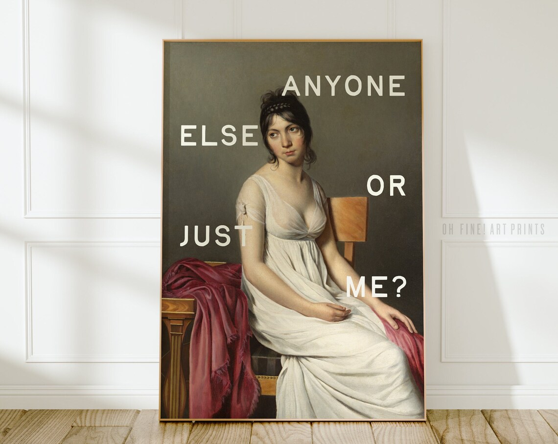 Feminist Humor Quote Art Print, Eclectic Decor