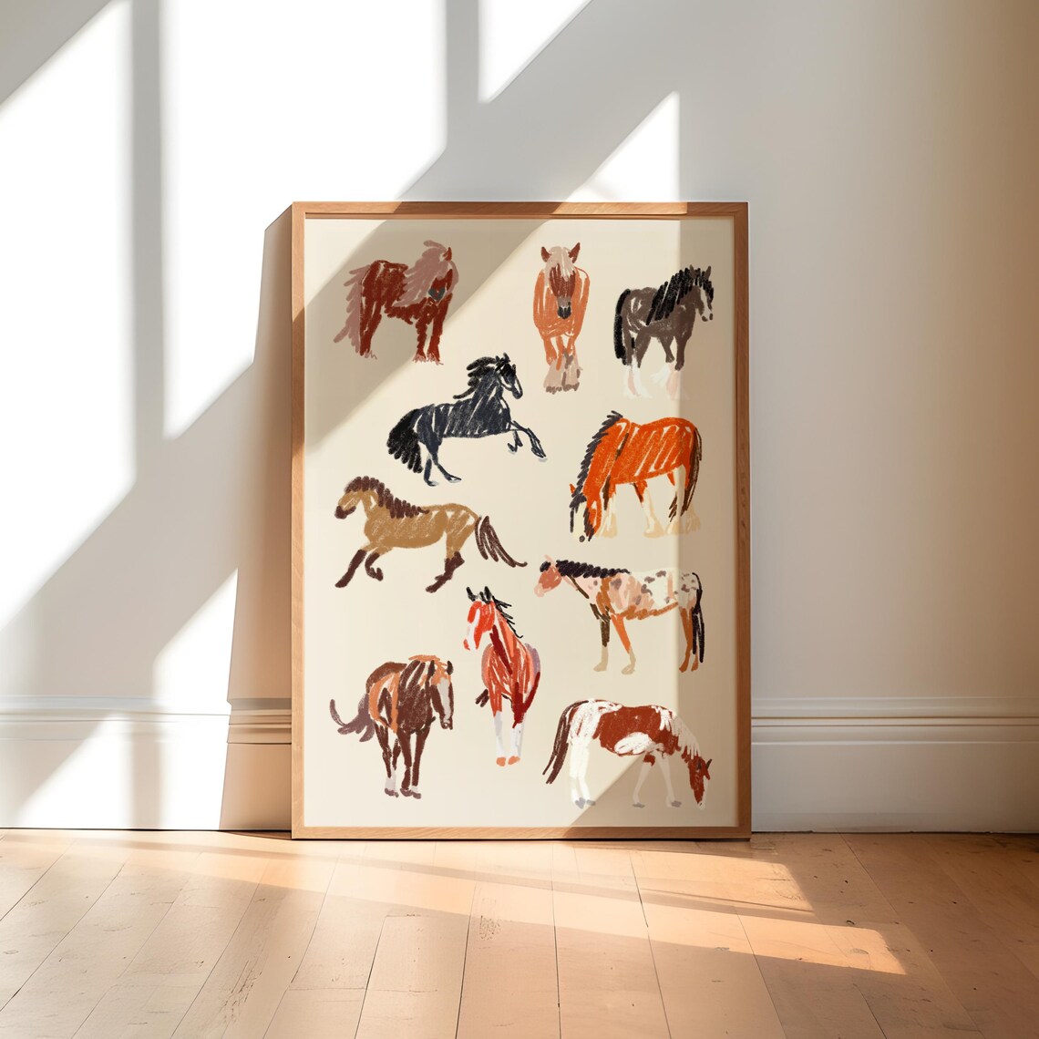 Horse Art Print, Rider Gift for Animal Lovers