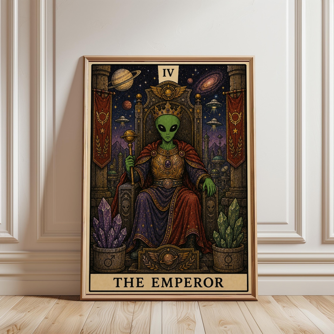 Emperor Tarot Card, Celestial Space Decor