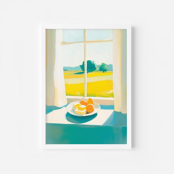 Pastel Egg And Butter Vintage Kitchen Decor Pastel Egg Sweet Kitchen Poster Cake Lover Gift Dining Room Food