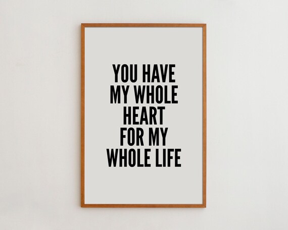 Wedding Gift Love Sign Art Print, Nursery Decor