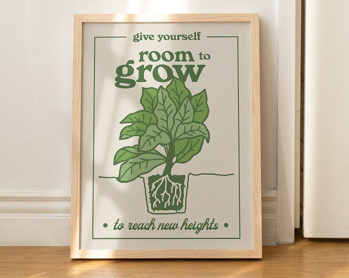 Boho Botanical Wildflowers Art Print, Retro Decor - Image 3