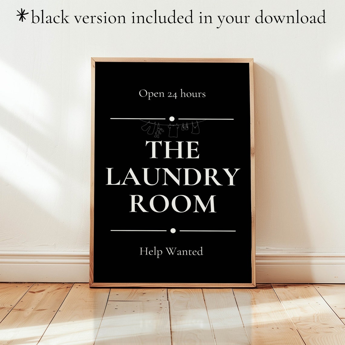 Laundry Room Bundle Set of 6 Funny Vintage Signs Decor Wall Art - Image 5