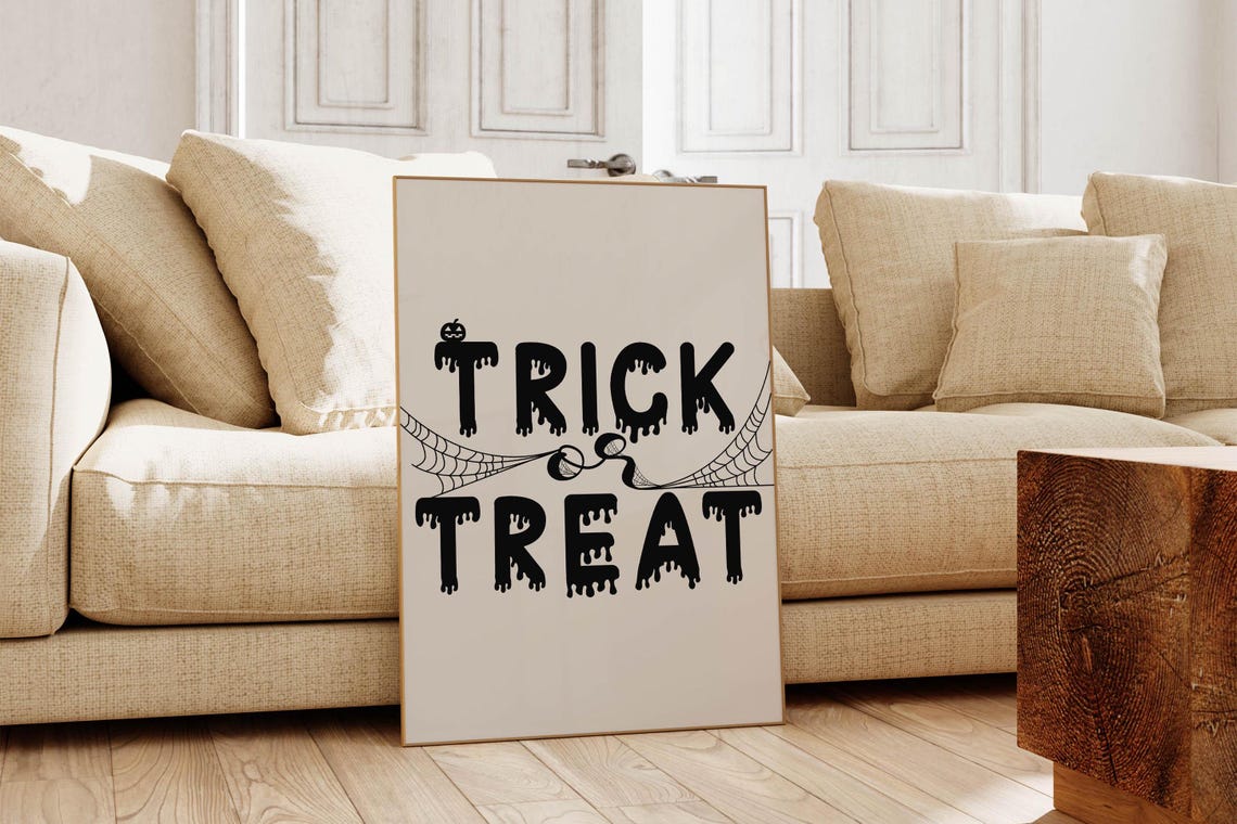 Halloween Bundle Set of 8 Vintage Spooky Seasonal Designs Poster - Image 4