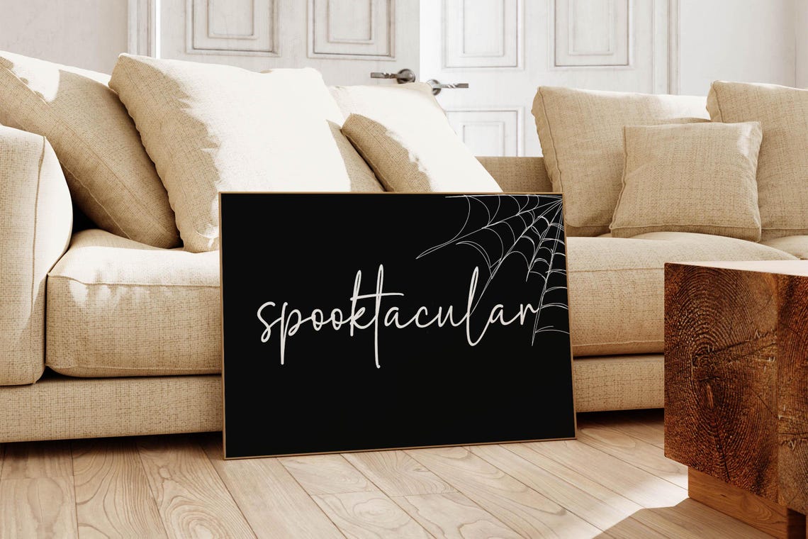 Halloween Bundle Set of 8 Spooky Seasonal Gallery Designs Poster - Image 4
