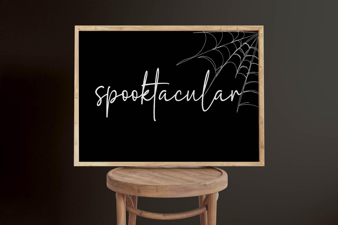 Halloween Bundle Set of 8 Spooky Seasonal Gallery Designs Poster - Image 2