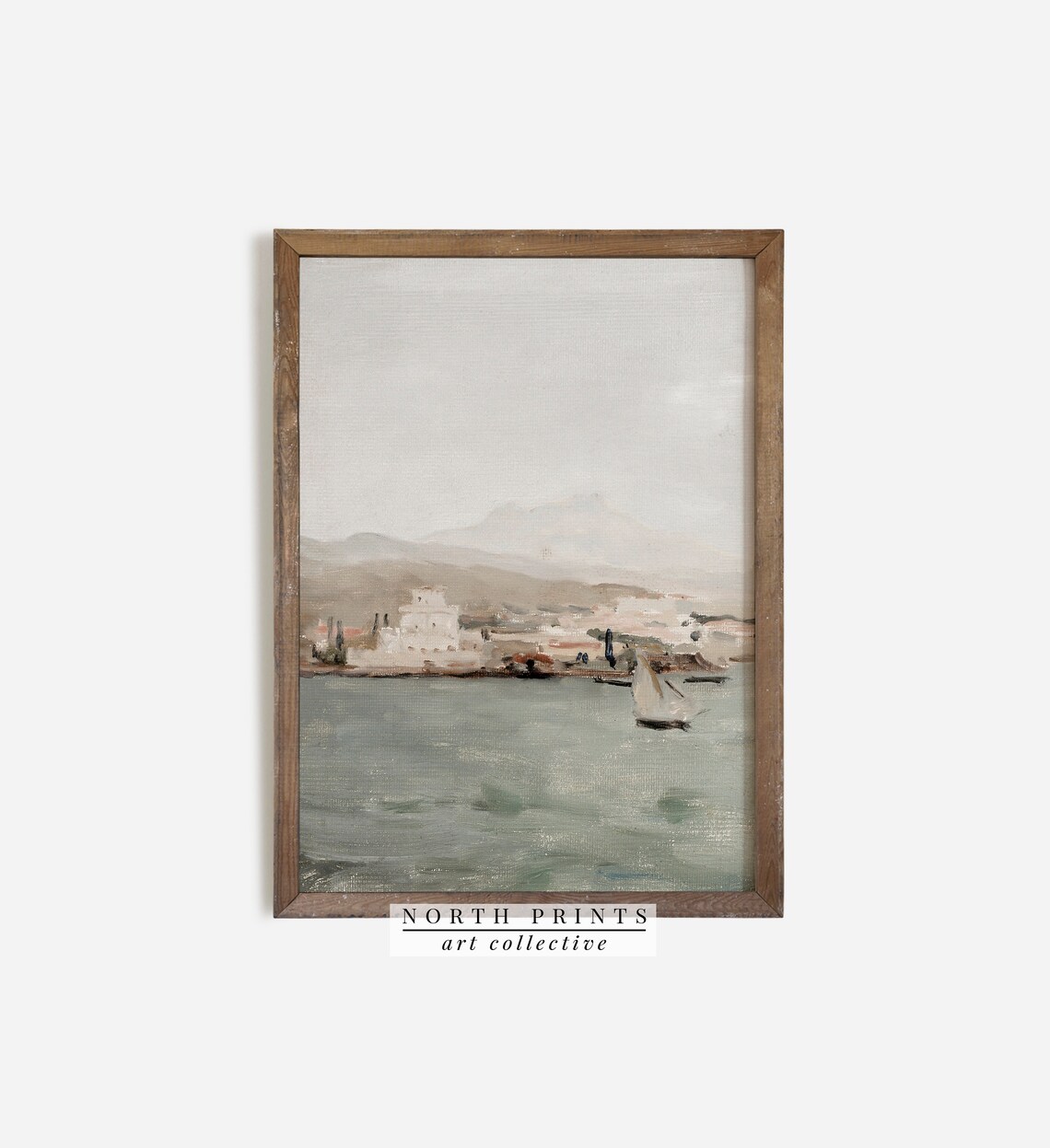 Mediterranean Coastline Vintage Summer Travel Poster - Image 2