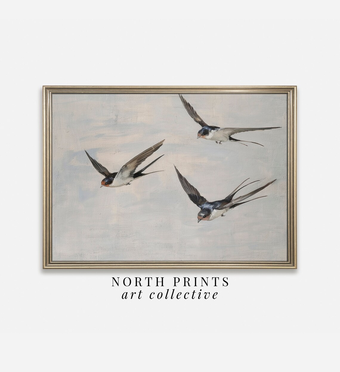 Country Nursery Bird Painting, Farmhouse Art Print - Image 2