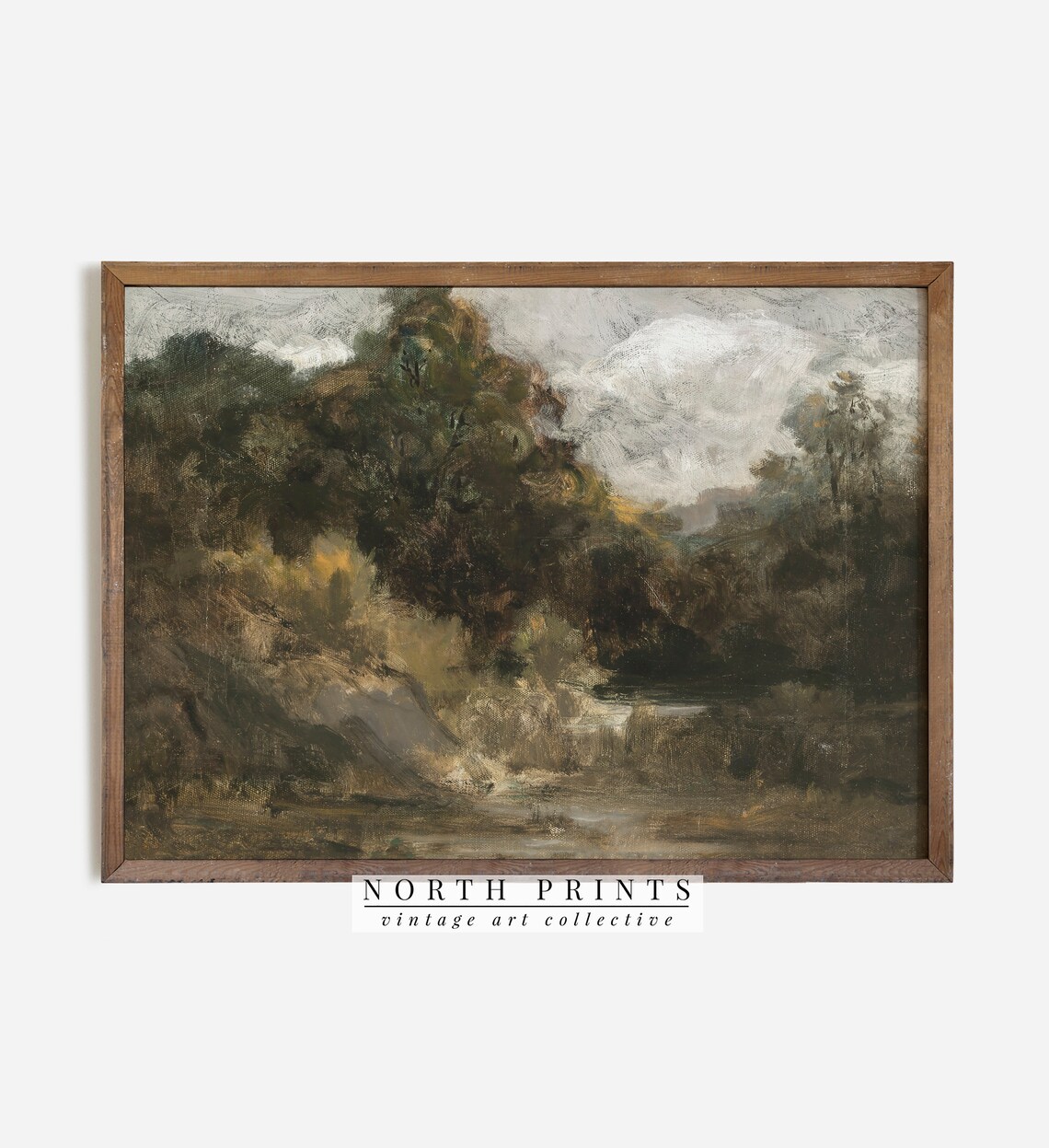 Moody Country Landscape Vintage Wall Art Print - Image 2