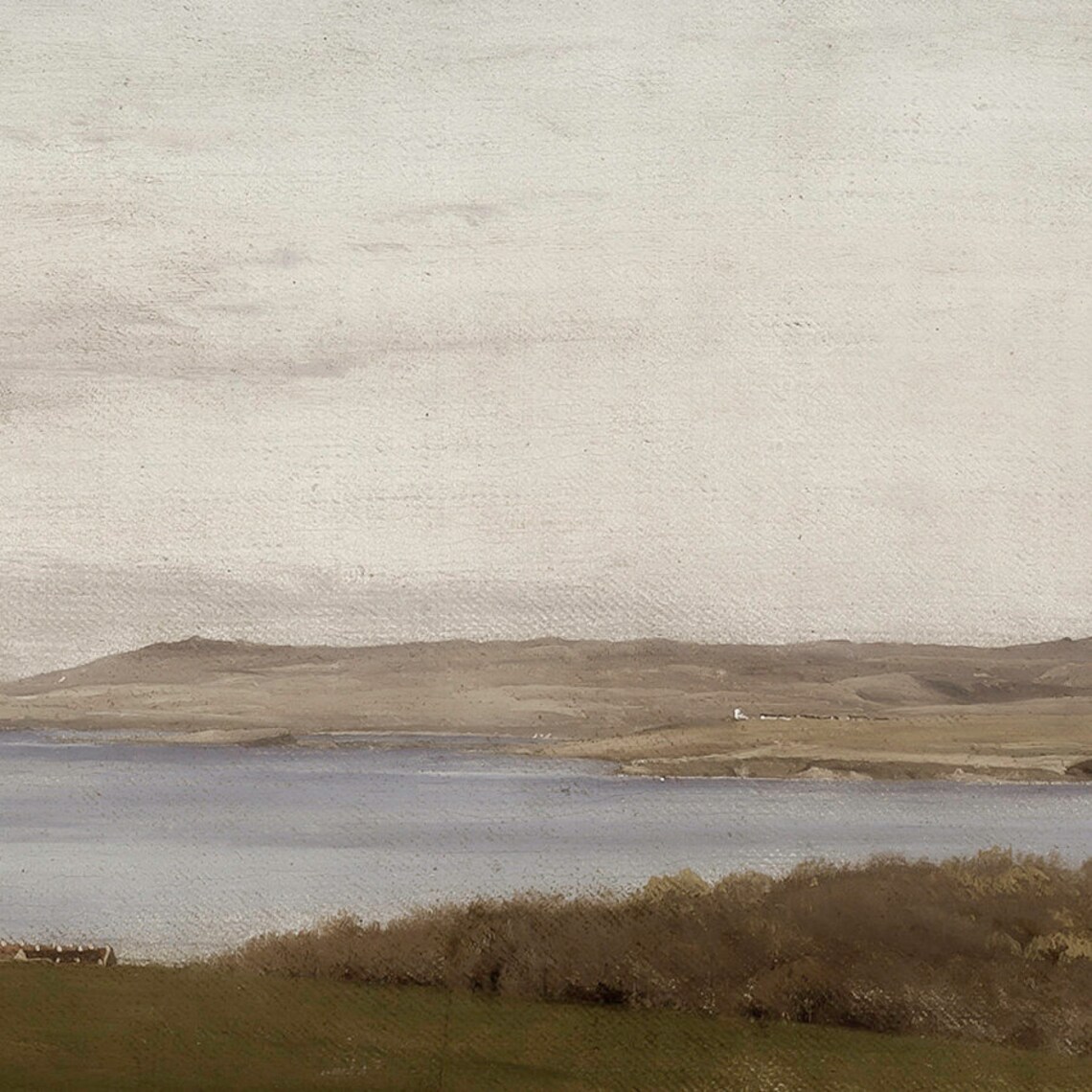 Vintage Landscape Painting Coastal Wall Art Print - Image 4