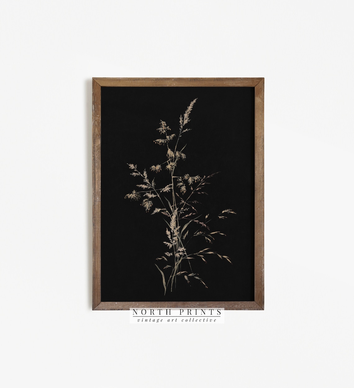 Vintage Botanical Print, Moody Autumn Wall Art - Image 3