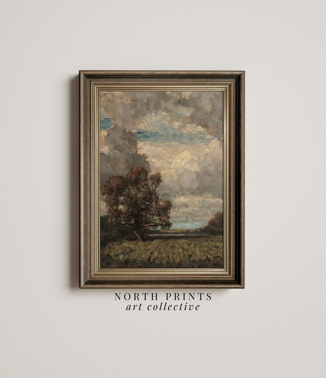Rustic Autumn Landscape Vintage Art Print