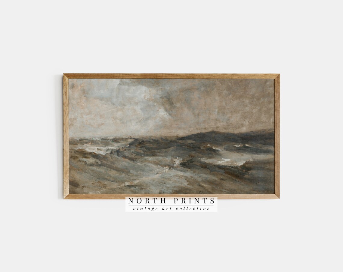 Rustic Ocean Nautical Art Print, Coastal Decor