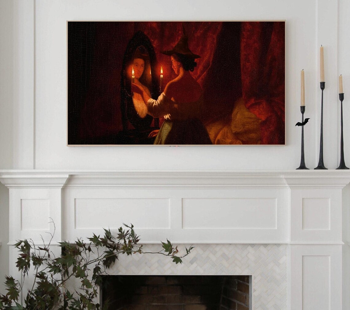 Halloween Witch Vintage Poster, Dark Academia Style - Image 3
