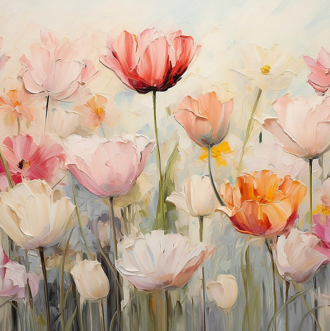 Spring Tulip Easter Art Print, Floral Seasonal Decor - Image 4