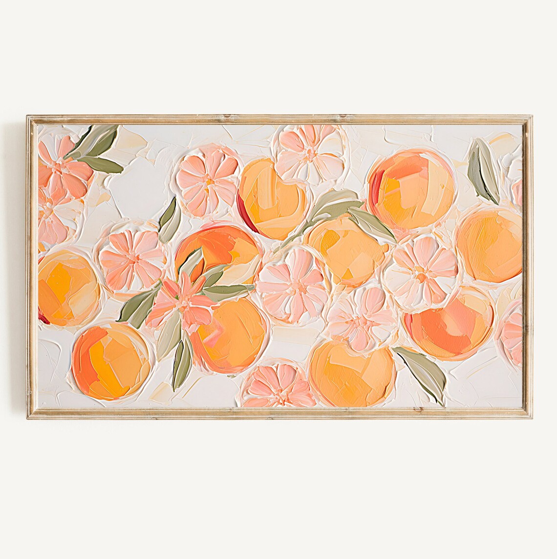 Textured Citrus Pop Art, Summer Wall Art Print