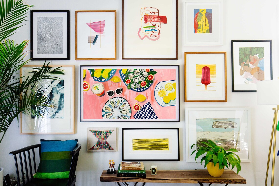 Summer Citrus Oyster And Lemon Table Spread Pink Party Still Life Poster - Image 3