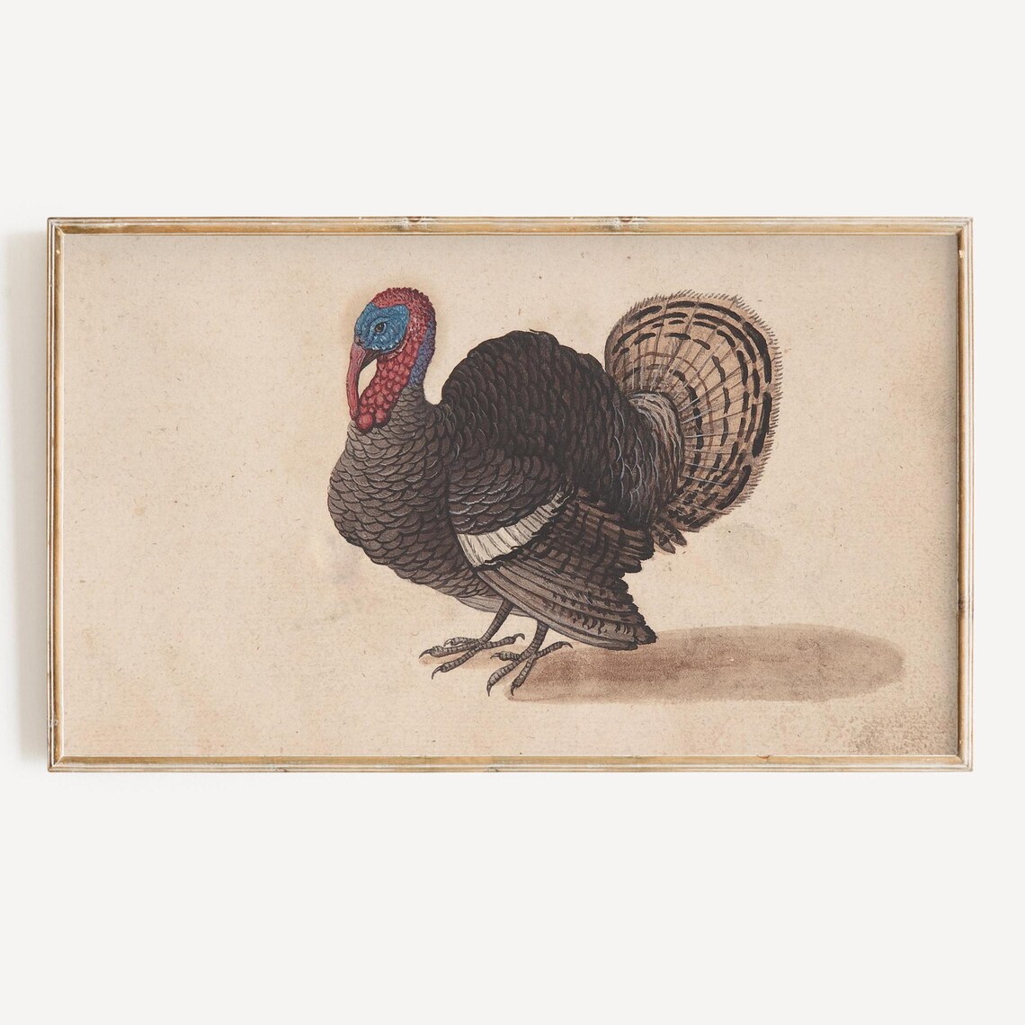 Thanksgiving Turkey Vintage Fall Art Print