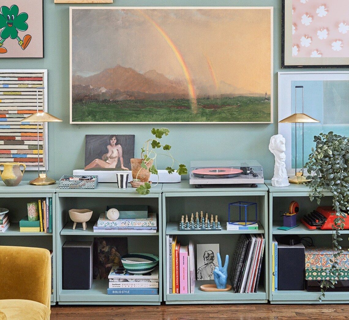 Vintage Rainbow Landscape, Spring St. Patrick's Day - Image 4