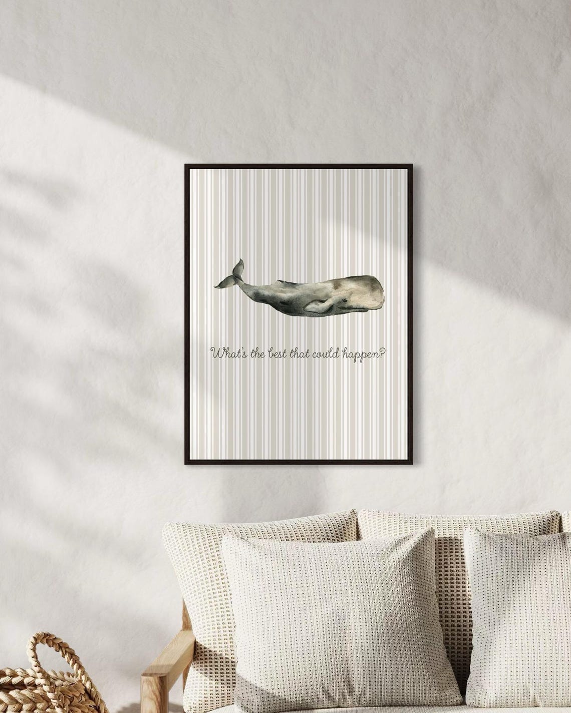 What Is the Best That Could Happen Sperm Whale Quote Poster Nursery - Image 2