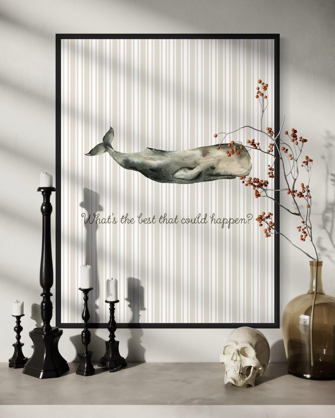 What Is the Best That Could Happen Sperm Whale Quote Poster Nursery - Image 6