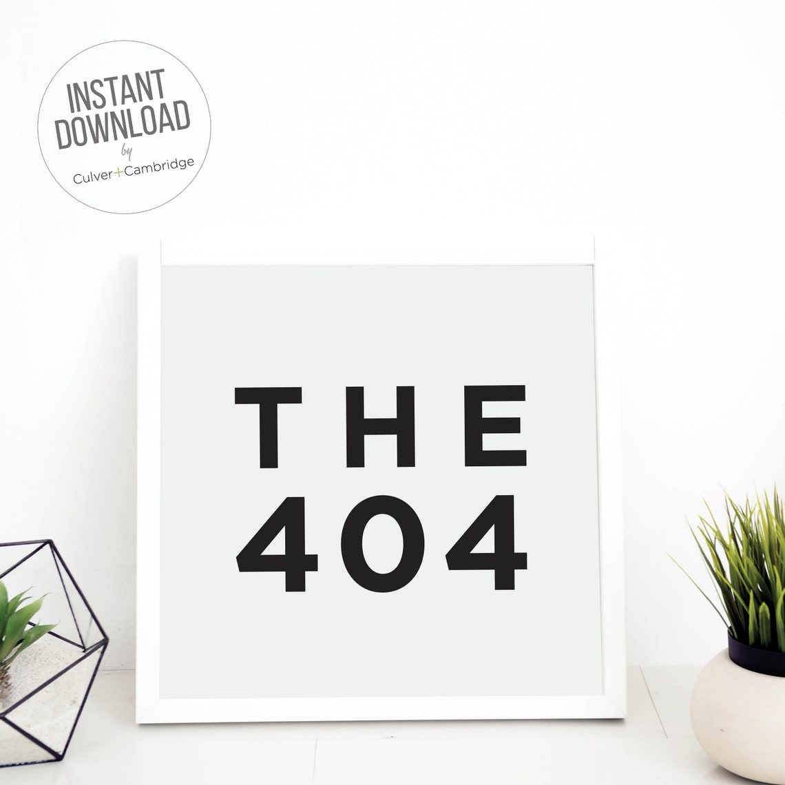 Atlanta 404 Area Code Art Georgia Geography Minimalist Poster - Image 5