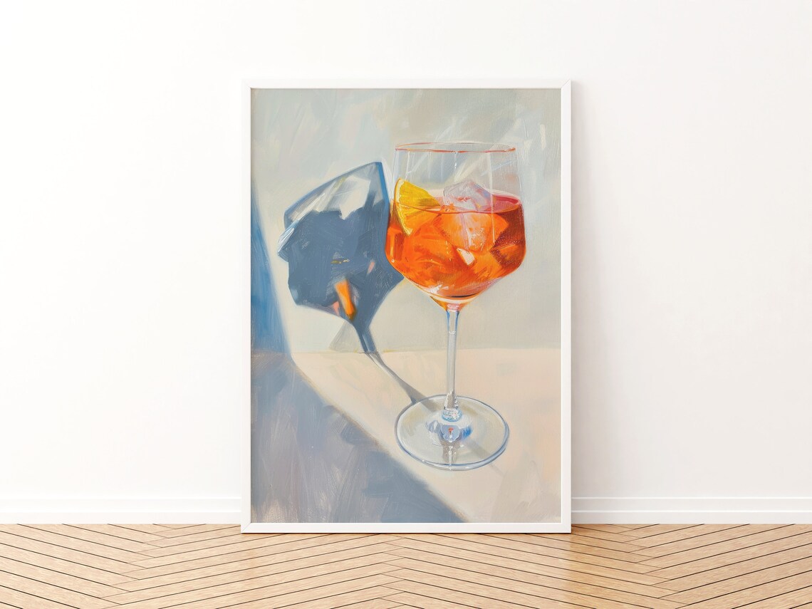 Spritz Trendy Bar Cart Decor Retro Cocktail Art Print - Image 3