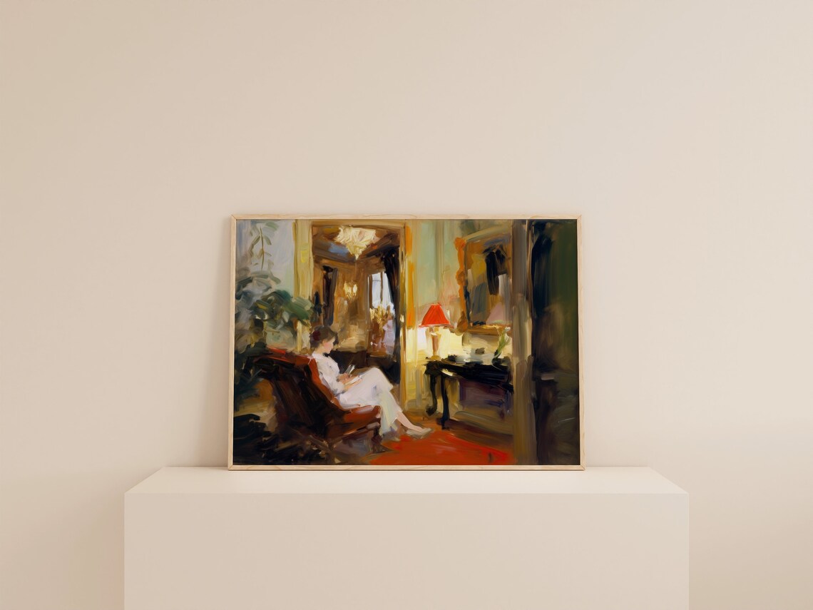Dark Aesthetic Funky Apartment Art Print - Image 2