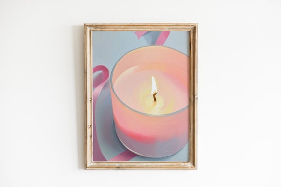 Coquette Girly Wall Art Print, Pink Aesthetic Trendy