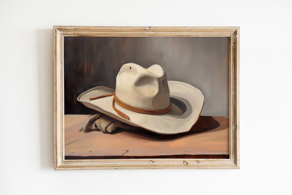 Cowboy Hat Print, Rustic Country Art Print