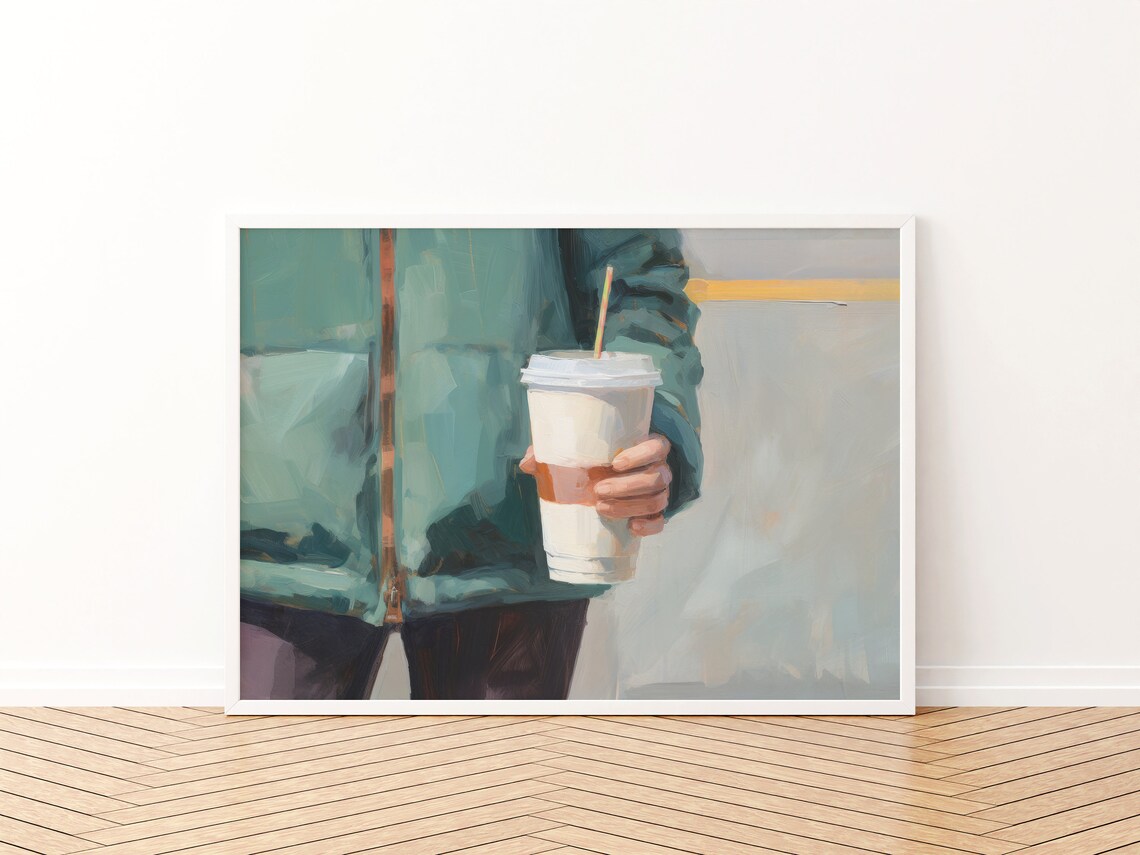 Coffee Poster, Cozy Home Office Decor Art Print - Image 3