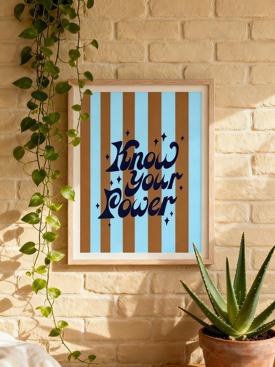 Know Your Power Retro Inspirational Poster